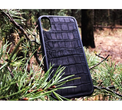 Чехол для (Iphone X) alligator black