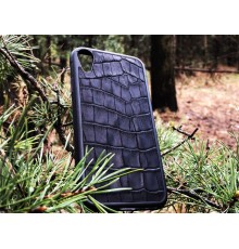 Чехол для (Iphone 10XR) alligator black