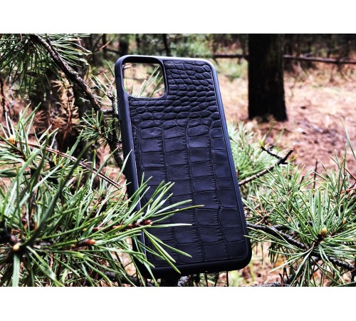 Чехол для (Iphone 11 Pro Max) alligator black