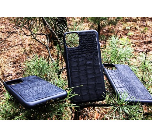 Чехол для (Iphone 11 Pro Max) alligator black