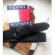 Модный кожаный ремень для джинсов Tommy Hilfiger черный