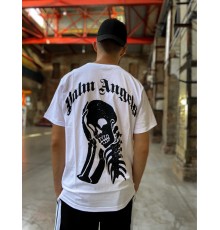 Футболка Palm Angels Skull Think white