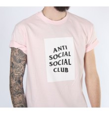 Футболка Аnti Social Social Club нежно-розовый цвет