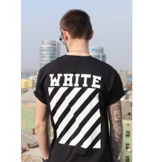 Черная футболка Off White