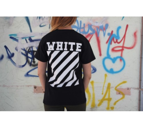 Черная футболка Off White