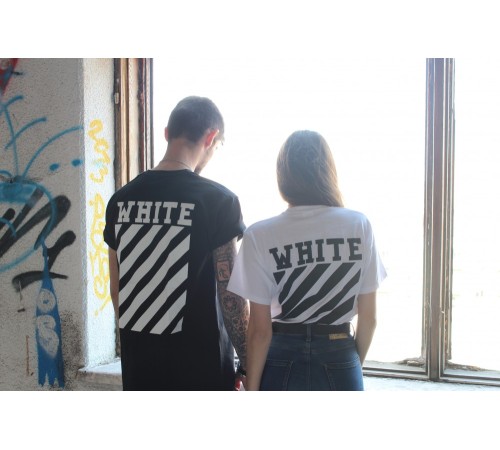 Черная футболка Off White