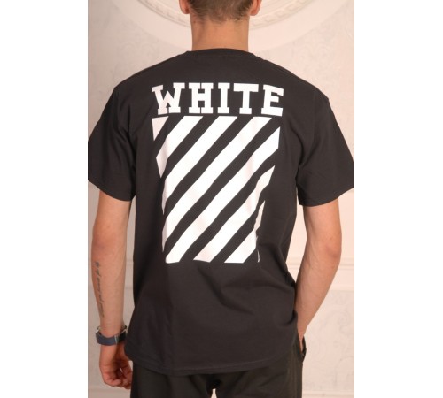 Черная футболка Off White