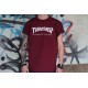 Бордовая футболка Thrasher