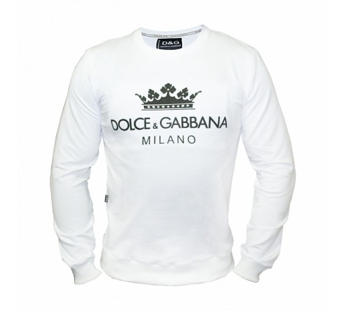 Мужской белый свитшот Dolce & Gabbana