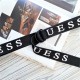 Тканевый пояс ремень Guess черный