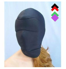 Черная эластичный закрытая маска на все лицо Black Sponge Hood