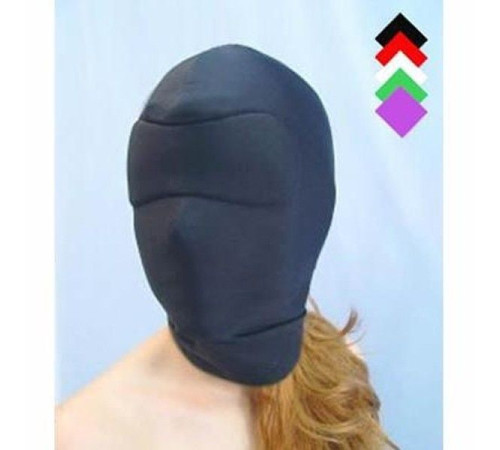 Черная эластичный закрытая маска на все лицо Black Sponge Hood