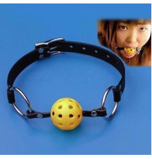 Желтый дышащий  для рта Breathable Ball Gag