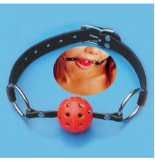 Красный дышащий  для рта Breathable Ball Gag