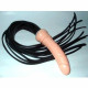 Черная плеть с фаллосом Flesh Dildo Whip