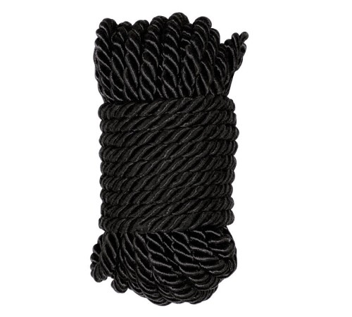 Веревка для связывания черная шелковая Special Silk Rope, 10 метров