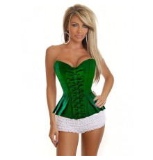 Зеленый корсет с бантиком Sexy Elegant Corset