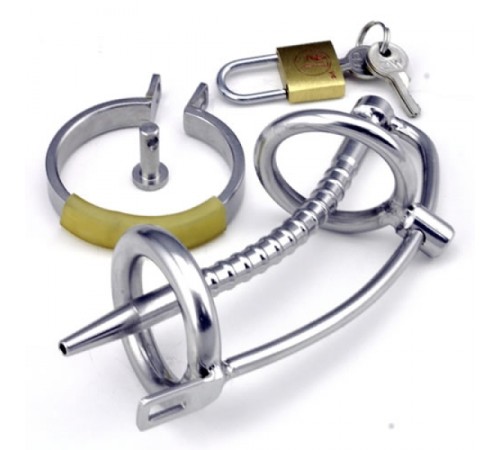 Asylum Locking Chastity Cage with a Removable Head Ring