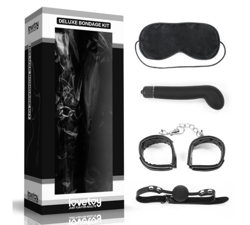 Набор для уальных ігор игр Deluxe Bondage Kit (маска, g-вибратор, наручники, )