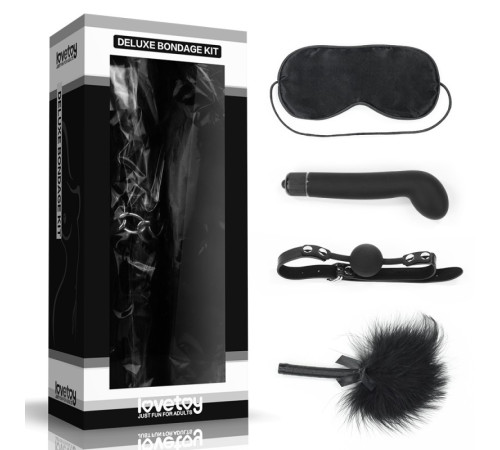 Набор для уальных ігор игр Deluxe Bondage Kit (маска, g-вибратор, , тиклер)