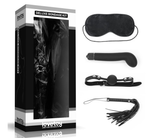 Набор для уальных ігор игр Deluxe Bondage Kit (маска, g-вибратор, , плеть)