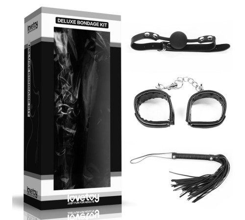 Набор для уальных ігор игр Deluxe Bondage Kit (, наручники, плеть)