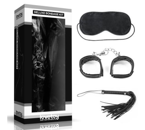 Набор для уальных ігор игр Deluxe Bondage Kit (маска, наручники, плеть)