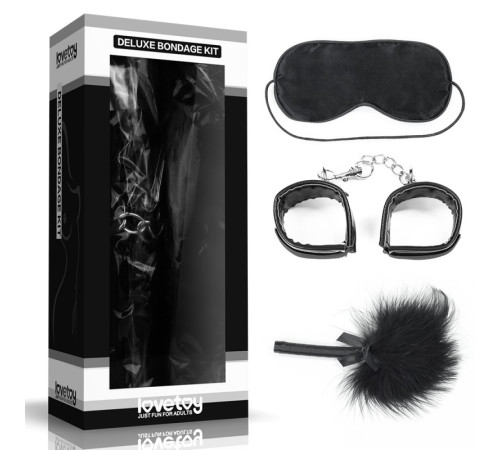 Набор для уальных ігор игр Deluxe Bondage Kit (маска, наручники, тиклер)