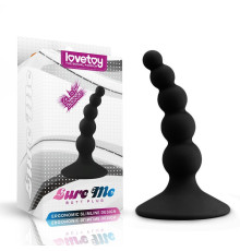 особиста игрушка черная Lure me Beaded Anal Plug