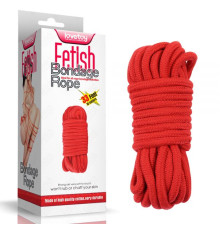 Красная веревка для связывания Fetish Bondage Rope, 10 метров