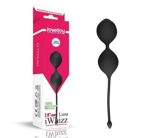 Вагинальные черные шарики iWhizz Kegel Ball