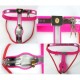 Female Adjustable Model-Y Stainless Steel Premium Chastity Belt Locking Cover Removable PINK