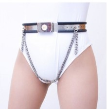 Model-Y Stainless Steel Female Covert Palms Chastity Belt