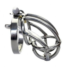 The Captus Stainless Steel Chastity with Urethral Stretching Penis Plug ZA143