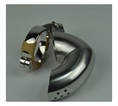 Plum blossom hole winding Male Chastity Device/ Stainless Steel Male Sprinkler Chastity Cage