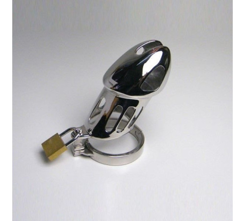 Stainless Steel Master Series Chastity Cage Design of multiple air vents