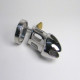 Stainless Steel Master Series Chastity Cage Design of multiple air vents