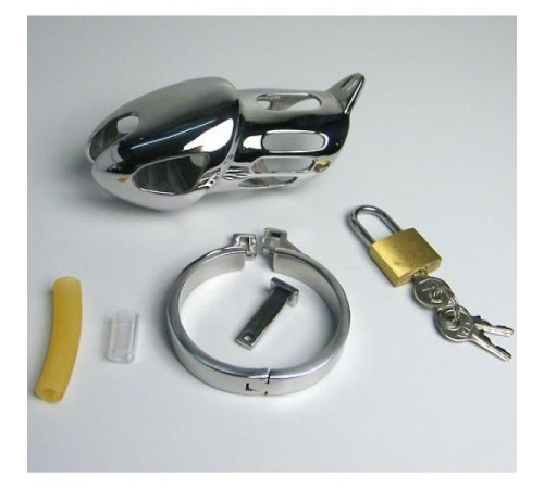 Stainless Steel Master Series Chastity Cage Design of multiple air vents