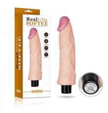 Реалистичный вибратор Real Softee Vibrating Dildo 8.0