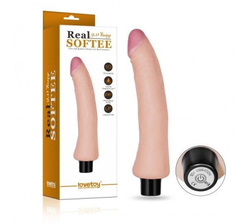 Реалистичный вибратор Real Softee Vibrating Dildo 9.0