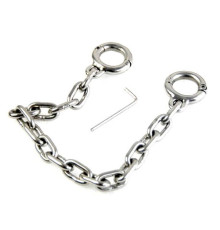 Male stainless steel toe handcuffs