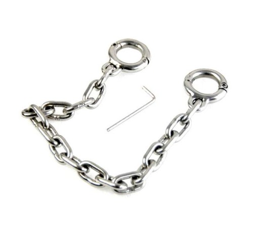 Male stainless steel toe handcuffs