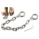 Male stainless steel toe handcuffs