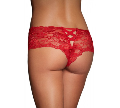 Красные кружевные озорные трусики Red Lace Naughty Knicker