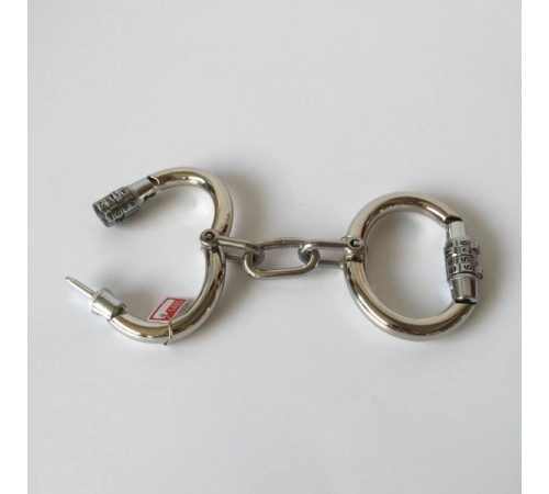 100% Handmade Combination Lock Number Lock Unisex Handcuffs (S/M Size)