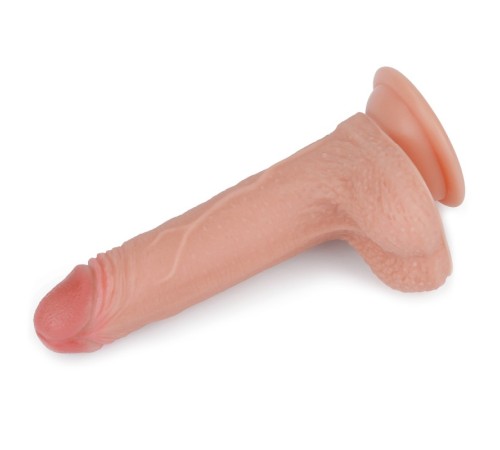 Реалистичный двухслойный масажер телесный Dual layered Platinum Silicone Cock