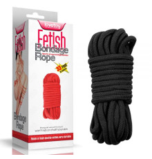 Черная веревка для связывания Fetish Bondage Rope, 10 метров