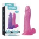 Фаллоимитатор на присоске розовый Jelly Studs Crystal Dildo Large