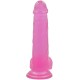 Фаллоимитатор на присоске розовый Jelly Studs Crystal Dildo Large