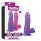 Силиконовый масажер фиолетовый Jelly Studs Crystal Dildo Small